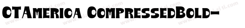 CTAmerica CompressedBold字体转换